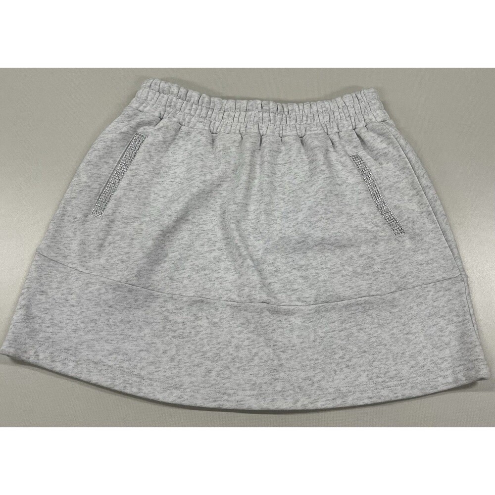 Women's Akira Gray Causal Skirt With Embellishment, Size Large